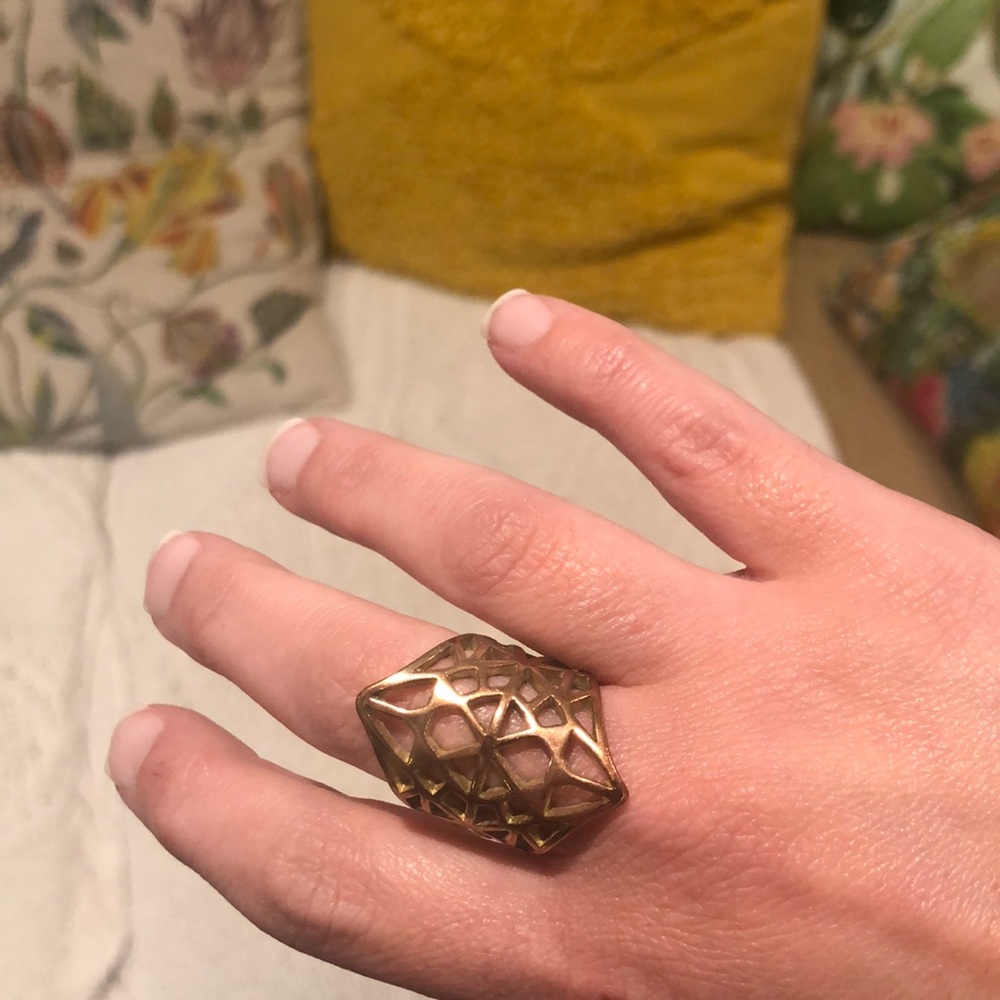 Boho geometric ring